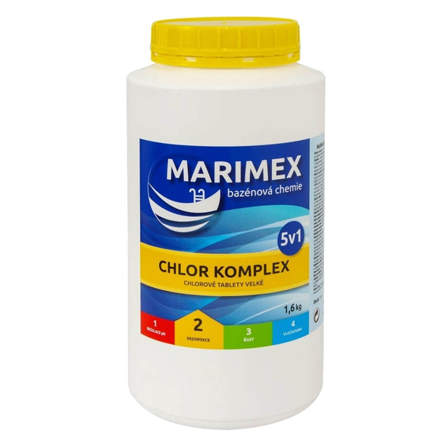 Bazénová chemie určená do bazénů bez solinátoru v 1,6kg balení.